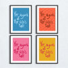 Scottish, Scots, Scotland dialect, sayings print - A5 - Glossy - Blue