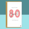 80th Birthday Card - Personalised - For Her or For Him - Perfect custom greetings card for your nan, grandma, mum - turning 80 years old. - Blank inside - Small