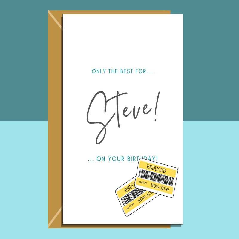 Funny Personalised Birthday Card - For Him or Her - Customised Card for Brother, Friend, Mum, Dad, Sister or anyone else - Blank inside - Small
