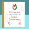 Funny friend Christmas Card - Bestie - Personalised - Customised - Best Mate - For Him or For Her - Xmas card - Blank inside - Large