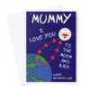 Mummy Mother's Day Card - Moon And Back - A5 Portrait - 1 Card