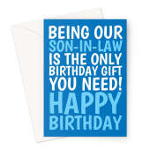 Funny Son-In-Law Birthday Gift Card