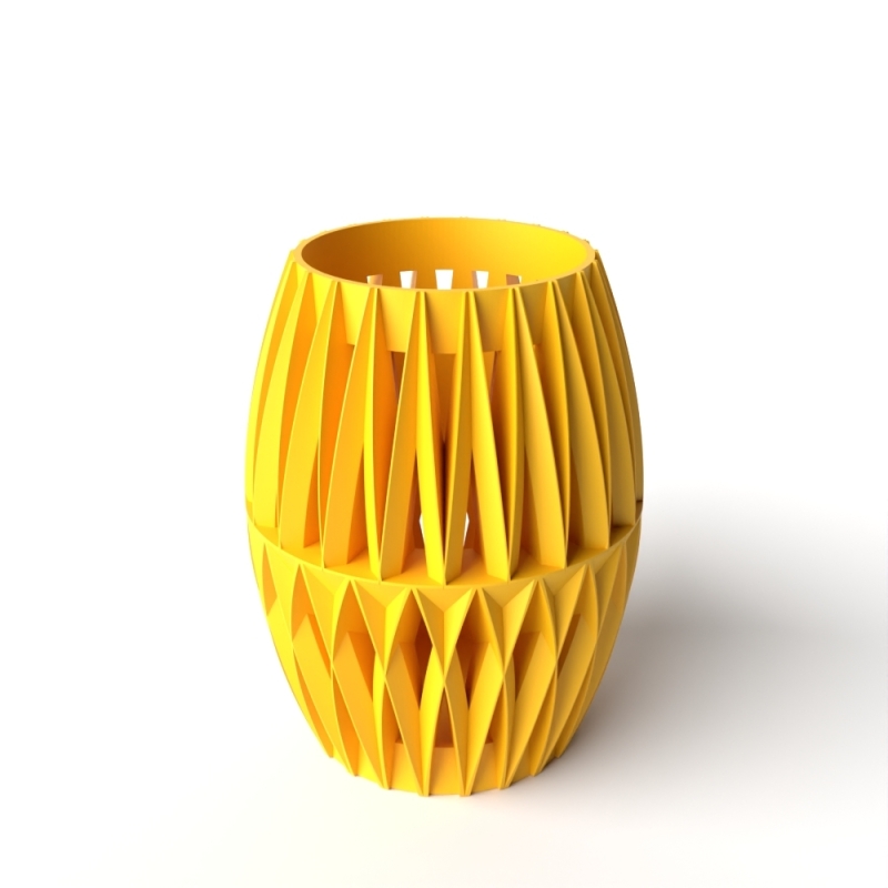 The Reni Vase, Modern and Unique Home Decor for Dried and Preserved Flower Arrangement - Matte Dark Green