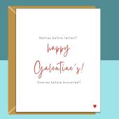 Funny Galentine's Card - For Him or For Her - Cheeky card for your single friends this Galentines Day