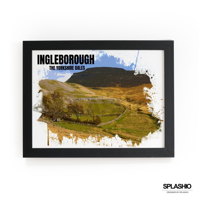 Yorkshire Three Peaks Set Of 3 Art Prints - Whernside, Ingleborough, Pen-Y-Ghent,Landscape Art, Three Peaks Challenge,Travel Poster,Hiking - A6