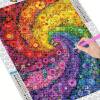 Diamond Art Kit Rainbow Floral Swirl 5D DIY Art Kit