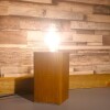 Buy2get3rd free - Large - Rustic Industrial Lamp Inset - Reclaimed Wood - Quirky Square Rectangle - Desk Lamp Table Lamp - Bedside Lamp - Man/She Cave - Handmade