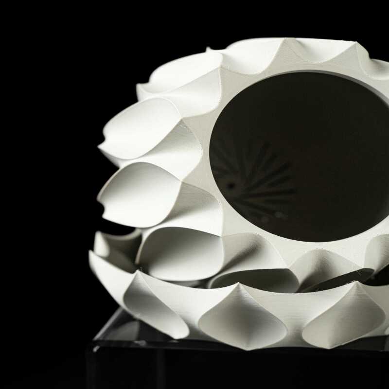 Abyssal Planter Pot 02 - Matte Dark Green