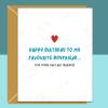 Funny boyfriend birthday card - For him - Personalised - Bf birthday cards - Cheeky - Blank inside - Regular