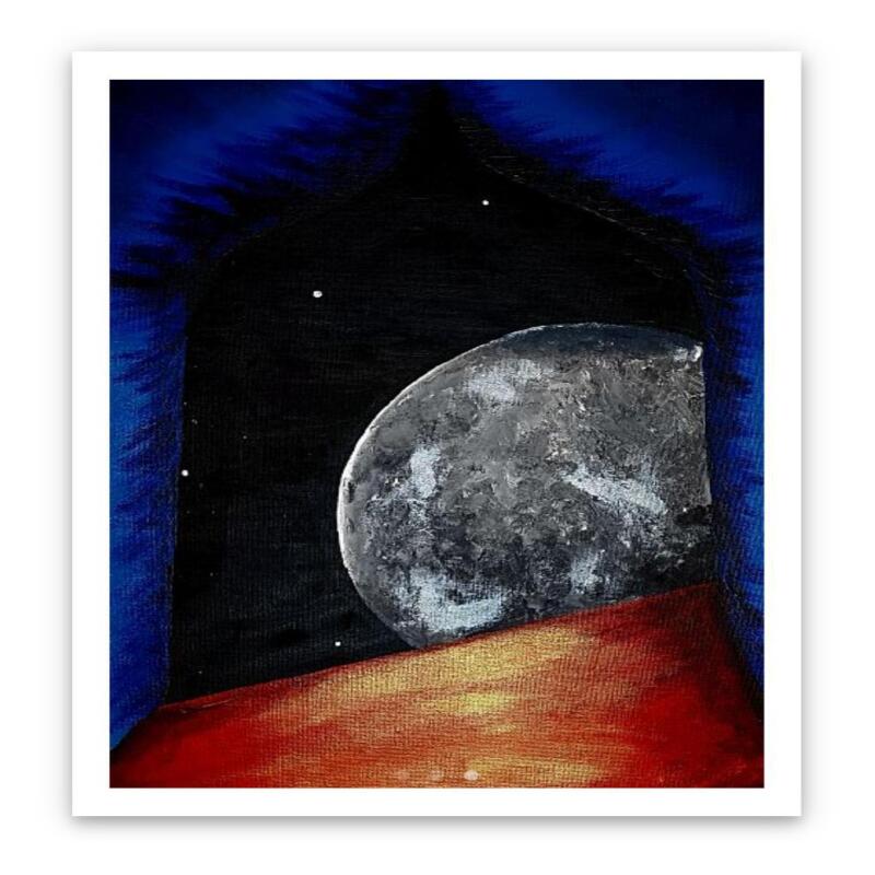 Moon Art print