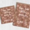 Personalised Bronze (8th/eight years) anniversary card: Personalised with date (Size A6/A5/A4/Square 6x6") - A6: Single card
