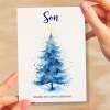 Christmas Card For Son Card For Him Xmas Card for Son Christmas Card for Loved One Card For Christmas Tree Card Son Card - Large (5x7) / Blank Message