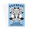 Tattoo Birthday Card For Grandad - A5 Portrait - 1 Card