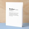 Birthday Card For Brother Fun Dictionary Quote Card For Brother Custom Message Card For Brother Funny Birthday Card For Brother - Small (4x6) / Blank Message