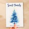 Christmas Card For Son and Family Card For Him Xmas Card for Son Christmas Card for Loved One Family Card Christmas Tree Card - Large (5x7) / Blank Message