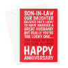 Anniversary Card For Daughter And Son-In-Law - A5 Portrait - 1 Card