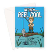 Fishing Birthday Card For Nephew