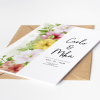 Printed Floral Wedding Invitations, Floral Wedding Invites, Flower Wedding Invites, Botanical Rustic Invites, Wedding Reception Invites - A6 - 4.1" x 5.8"