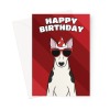 Bull Terrier Dog Birthday Card - A5 Portrait - 1 Card