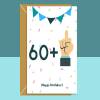 Funny 61st Birthday Card - For him or for her - Cheeky Middle Finger card for someone turning 61 years old