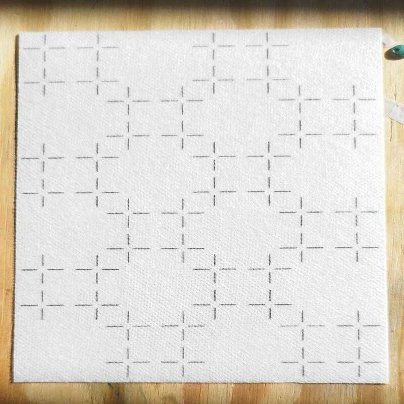Washable Sashiko Mending Transfers