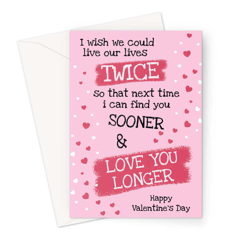 True Love Valentine's Day Card For Her - A5 Portrait - 1 Card