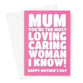 Loving Caring Mum Mother's Day Card