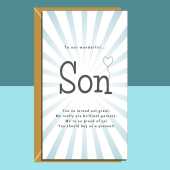 Funny Son Birthday Card - Personalised For Son - From Parents - 18th, 19th, 20th, 25th, 30th, or any other age