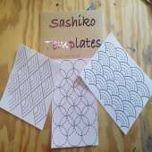 Sashiko | Visible Mending | Washable Transfers | Removable Mending Transfers