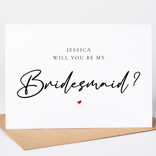 Personalised Proposal Cards - Will You Be My Bridesmaid?