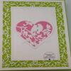 Handmade Love Birds Pop Up Card