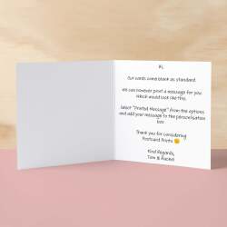 Funny Anniversary Card For Wife with Reduced Sticker Anniversary Card For Him Anniversary Card For Her Card For Wife Anniversary Card - Square (6x6) / Blank Message