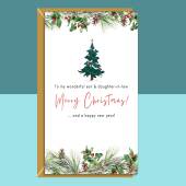 Christmas Card Son & Daughter-in-law - Personalised - Cute Xmas Card