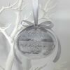 Beautiful Photo Bauble,1st Christmas Photo Bauble, Photo Christmas Ornament - 6cm