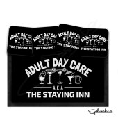 Personalised Bar Runner Mat, Custom Beer Mats & 4 x Drinks Coasters Gift Set Garden Bar Sets Adult Day Care / Personalised Mats Home Bar