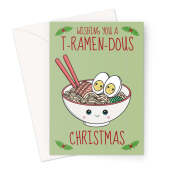 Ramen Noodles Christmas Card