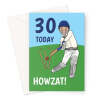 30th Birthday Card For Cricket Player - A5 Portrait - 1 Card