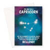 Capricorn Rude Star Sign Birthday Card - A5 Portrait - 1 Card