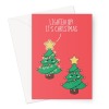 Funny Christmas Tree Card Pun Greeting Card - A5 Portrait - 1 Card