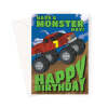 7th Birthday Card Monster Truck - A5 Portrait - 1 Card