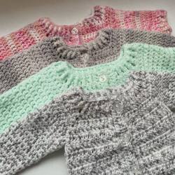 Crochet baby cardigan