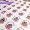 Sweet Potato Round Stickers - Matt - All 5 designs mixed sheet