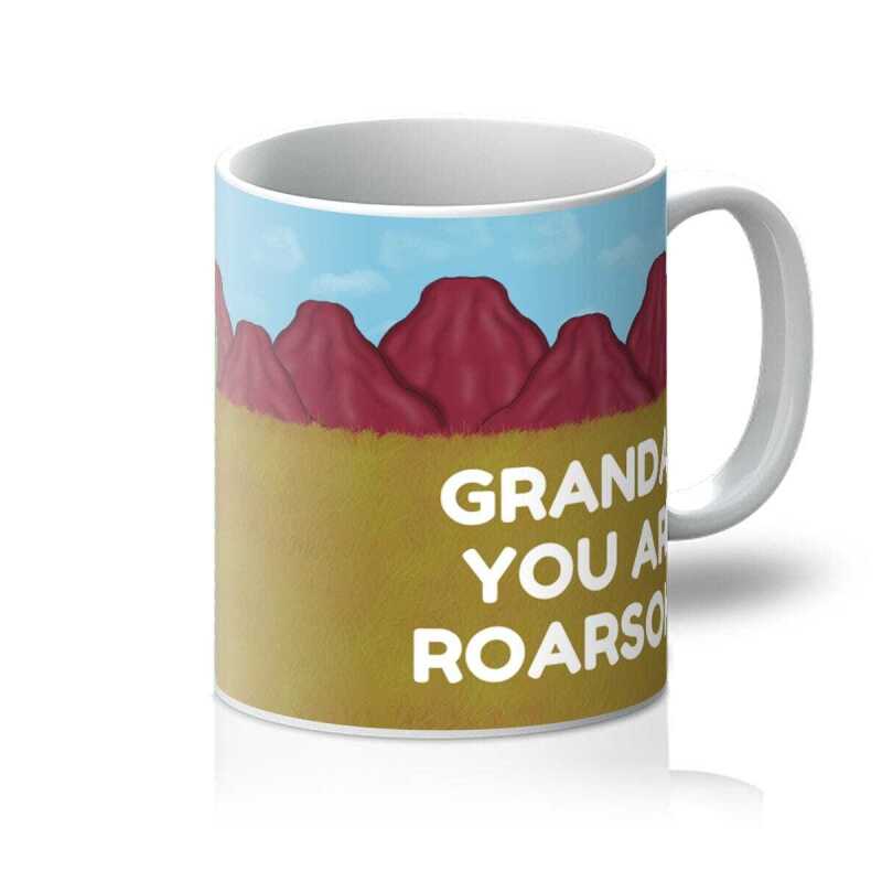 Grandad Tea-Rex Dinosaur Mug - 11oz - White