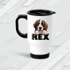 Personalised Stainless Steel Dog Breed Design Travel Mug