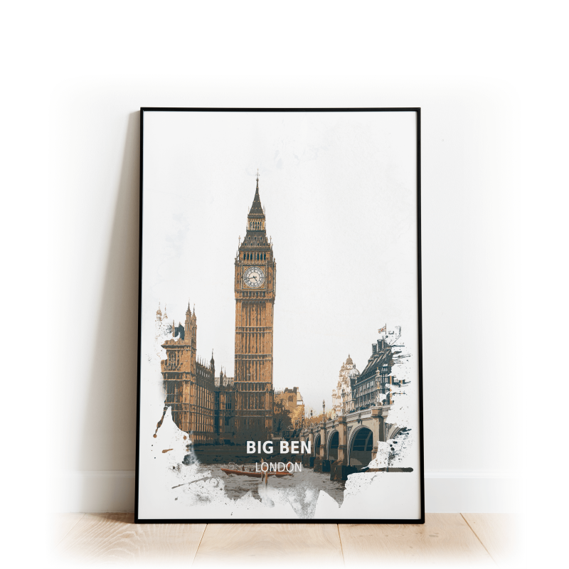 Big Ben - London - Print - A4 - Standard - Print Only