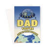 Space Birthday Card For A Dad - A5 Portrait - 1 Card