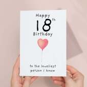 18th Birthday Card for Her Birthday Card Daughter 18th Birthday Card For Sister Birthday Card 18 th Birthday Card For Friend