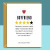 Funny Boyfriend Birthday Card - Personalised - Steals the Duvet - For Him - BF - On his birthday - From Girlfriend or Boyfriend - Blank inside - Regular