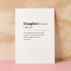 Birthday Card For Daughter Fun Dictionary Quote Card For Daughter Custom Message Card For Daughter Funny Birthday Card For Daughter - Small (4x6) / Blank Message