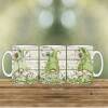 Sunflower/Bee Gnome mugs - mint green